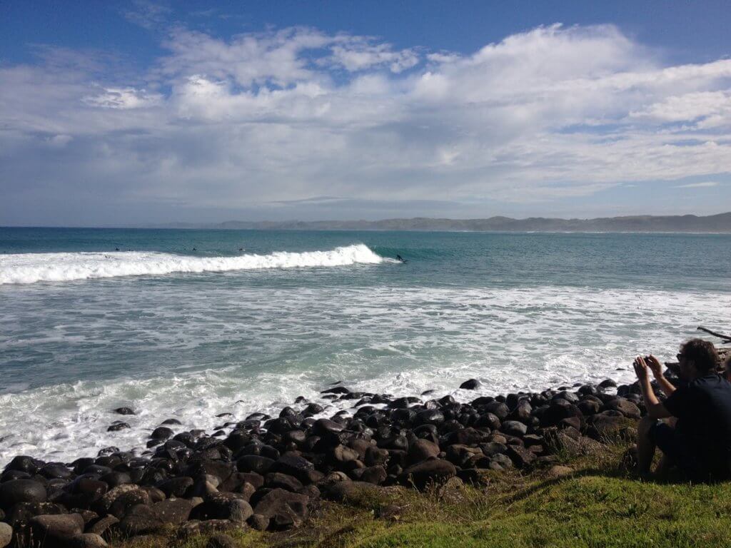 surfing w Nowej Zelandii